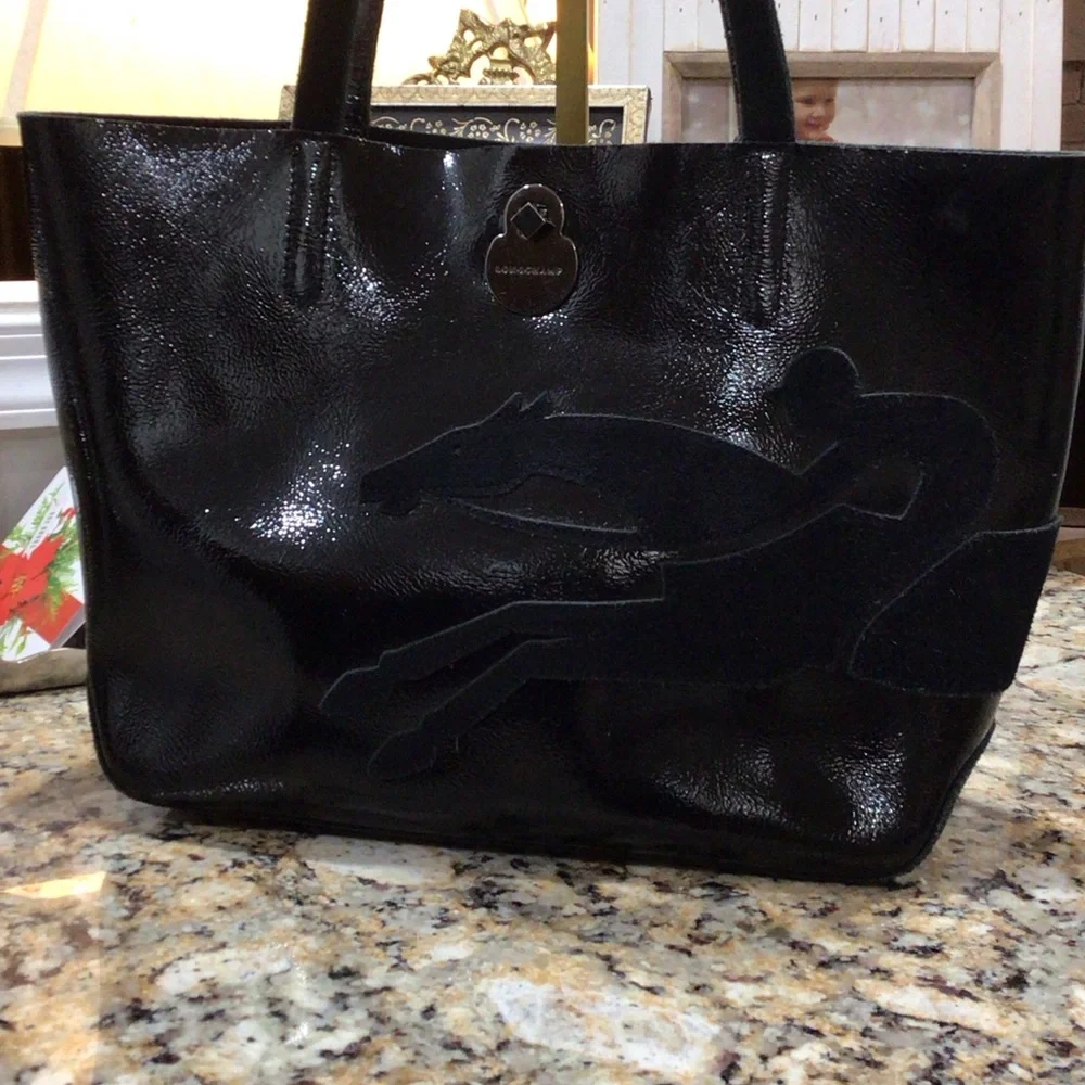 Rare Longchamp Vintage Leather Derby Horse Jockey Tote Bag Equestrian